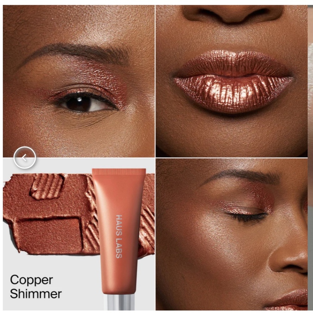 Haus Labs Lady Gaga Hy-Power Pigment Paint Copper Shimmer NEW - Picture 2 of 4